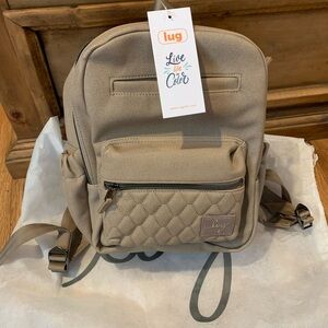 lug volley mini matte lux VL backpack- sand NWT